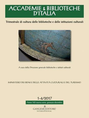 cover image of Accademie & Biblioteche d'Italia 1-4/2017